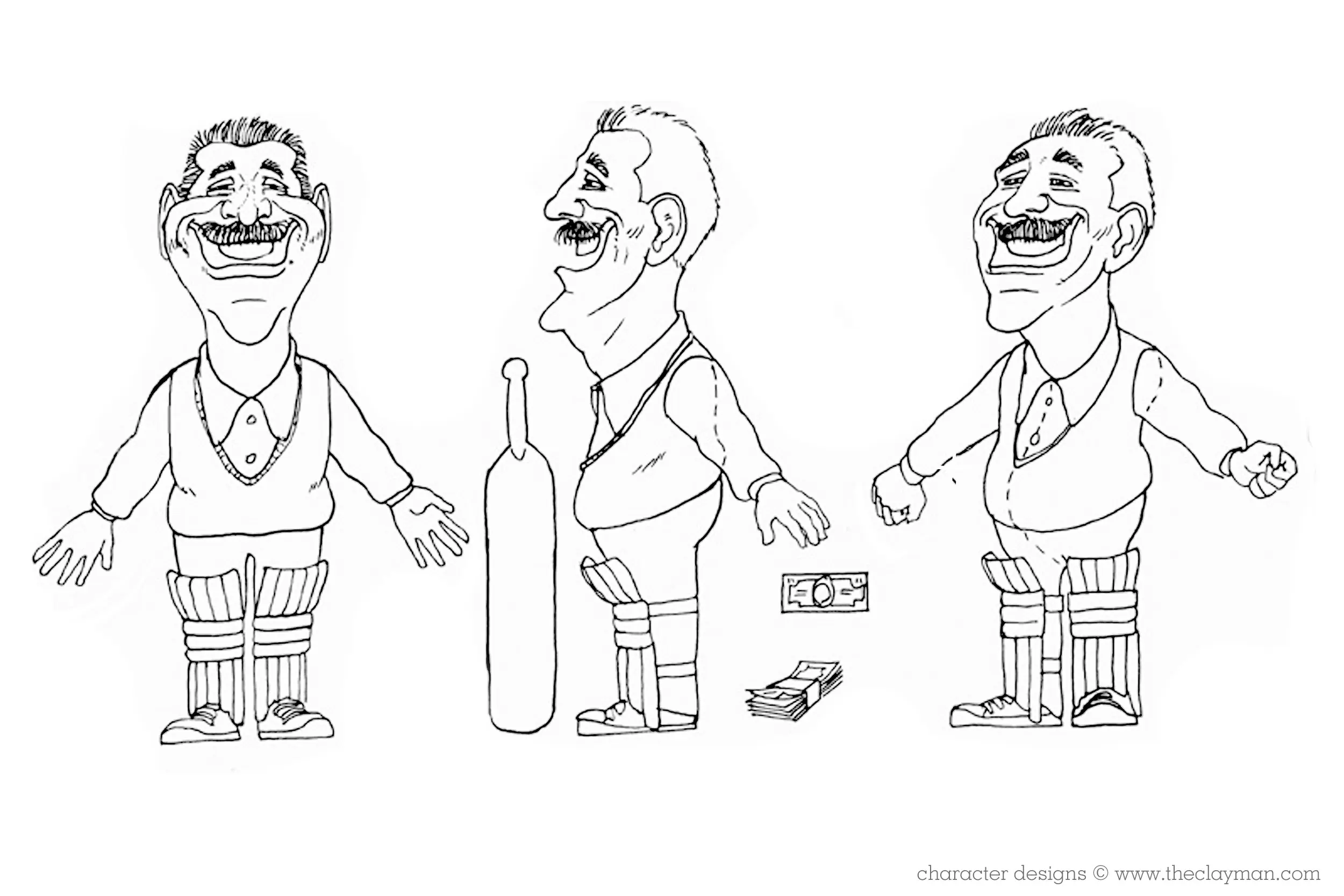 Character design and development by The Clayman Studio for Schwartz Game Development