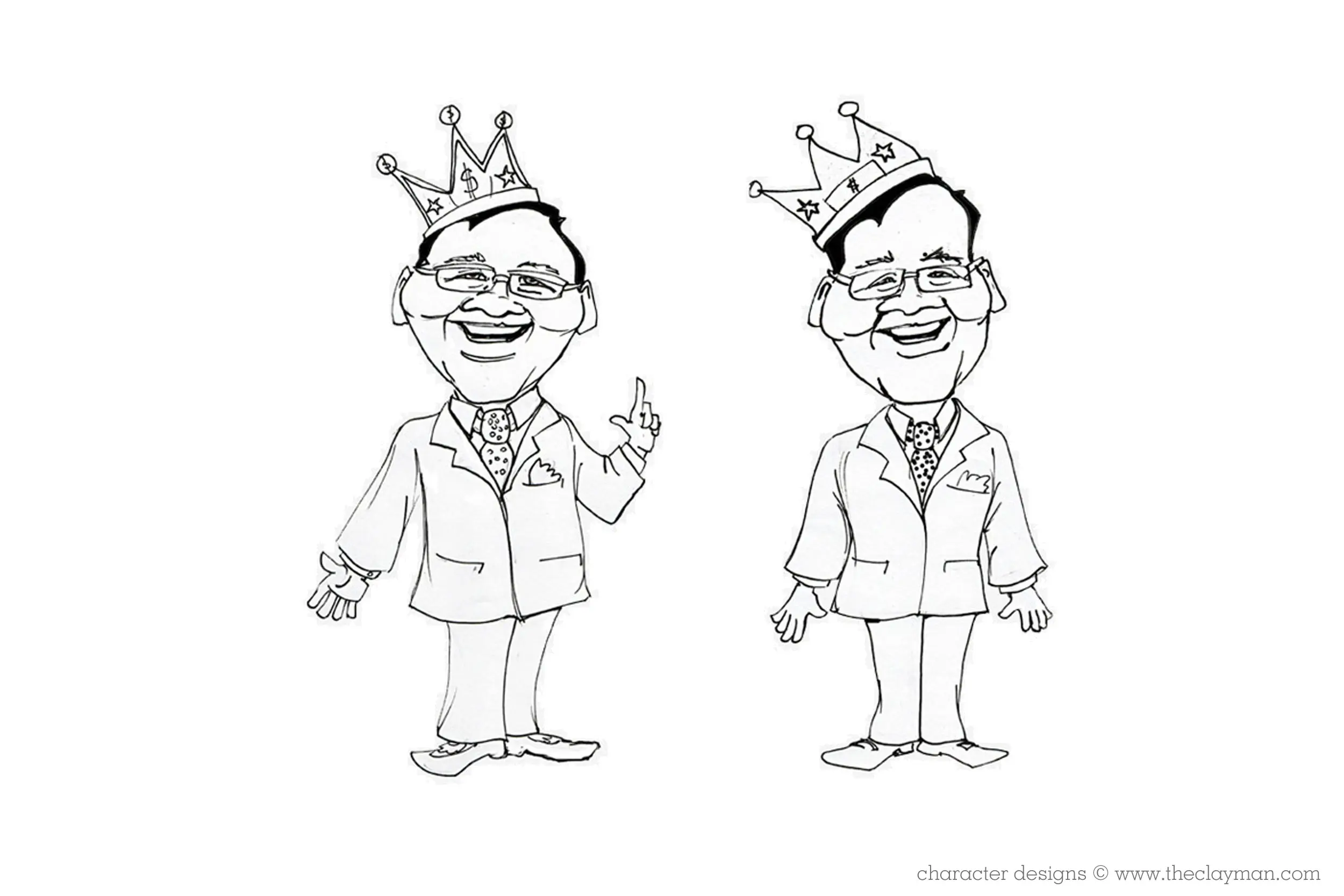 Character design and development by The Clayman Studio for Schwartz Game Development