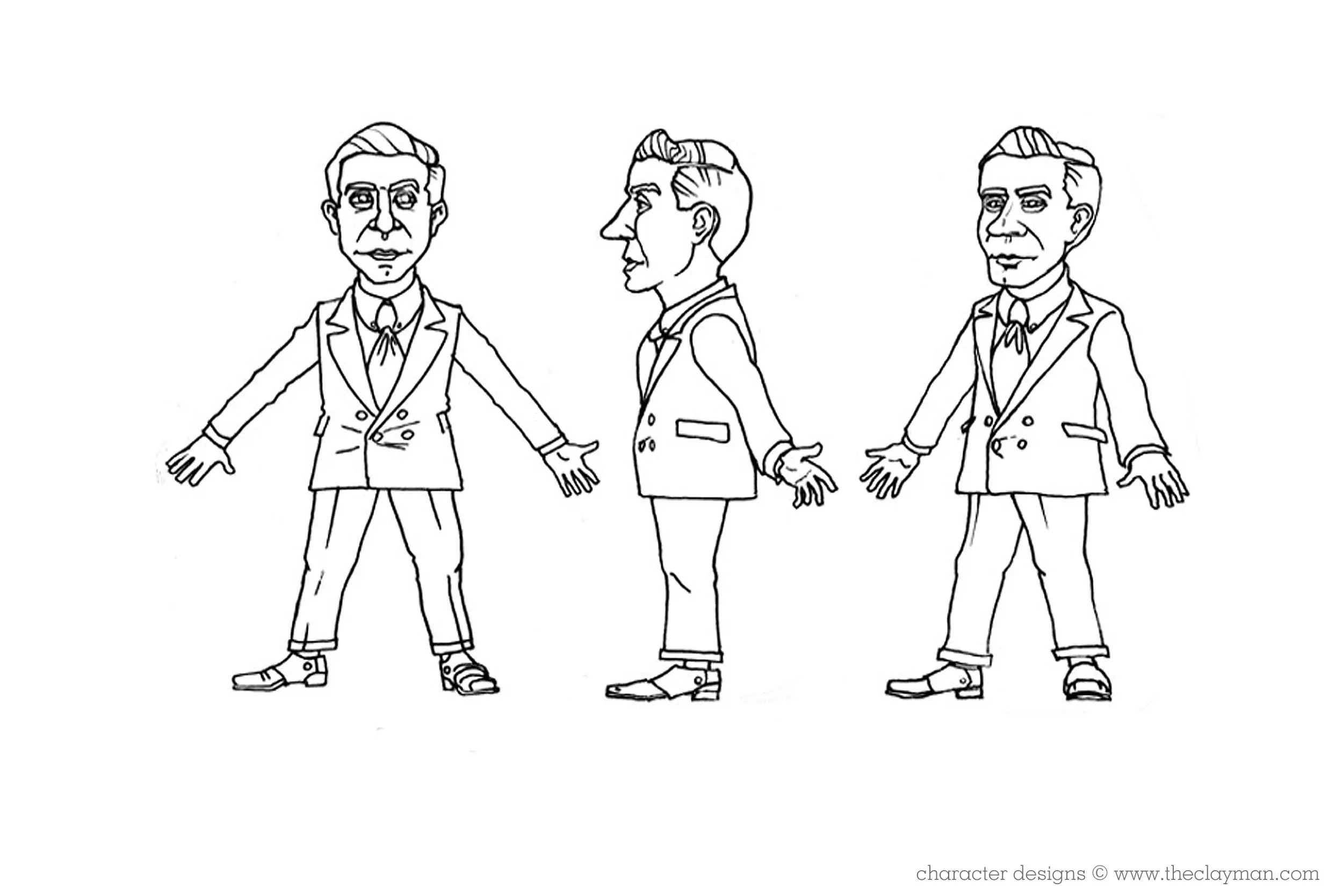 Character design and development by The Clayman Studio for Schwartz Game Development