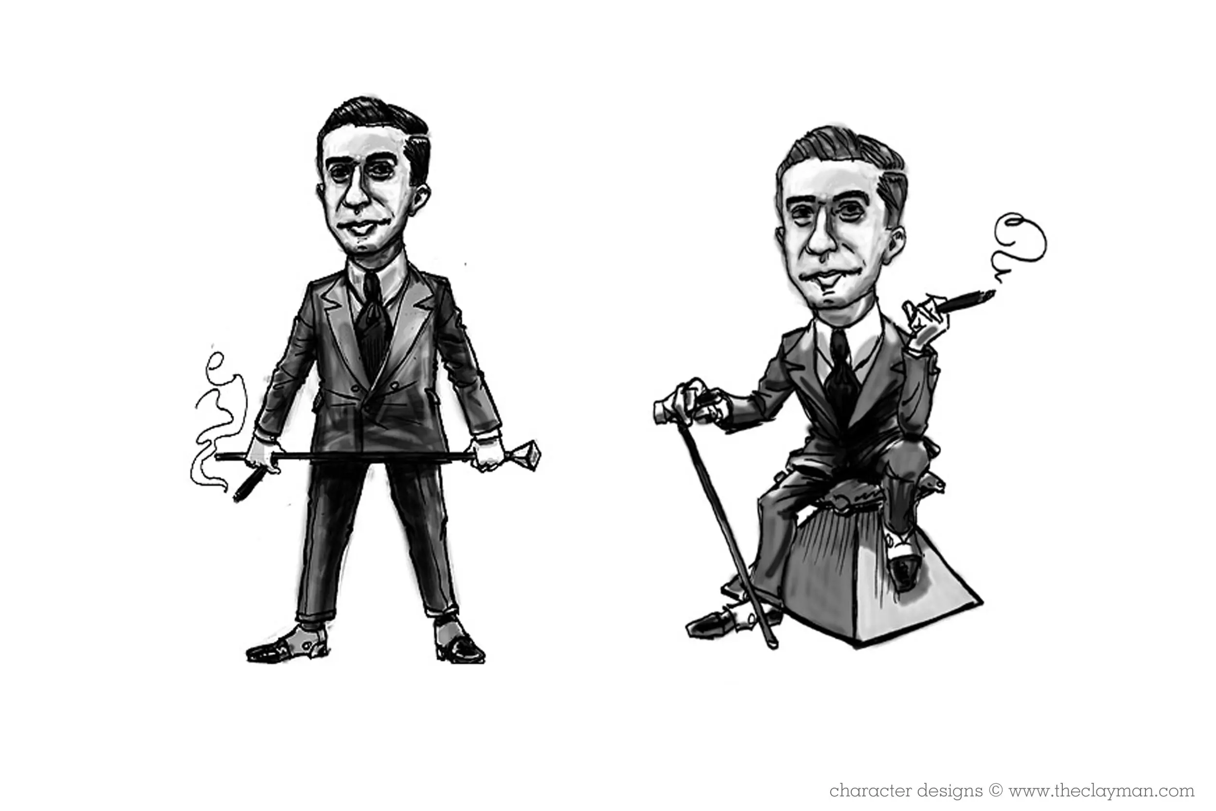 Character design and development by The Clayman Studio for Schwartz Game Development