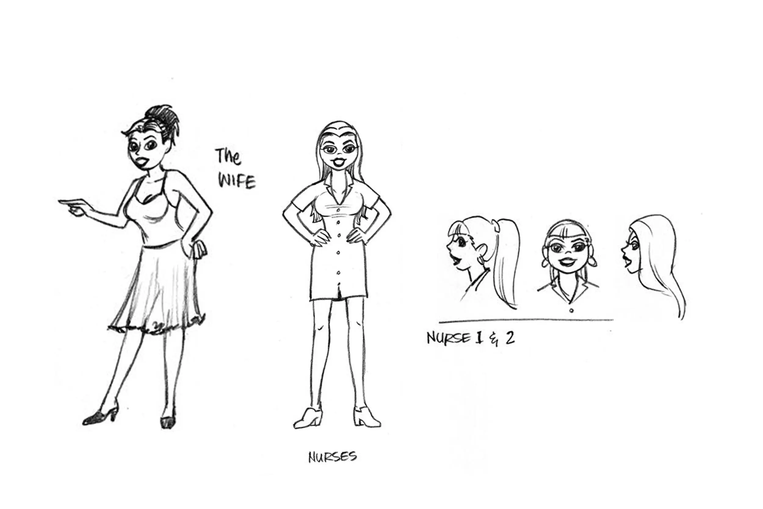 Character design and development by The Clayman Studio for Woman Savers International satire film directed by Stephany Alexander