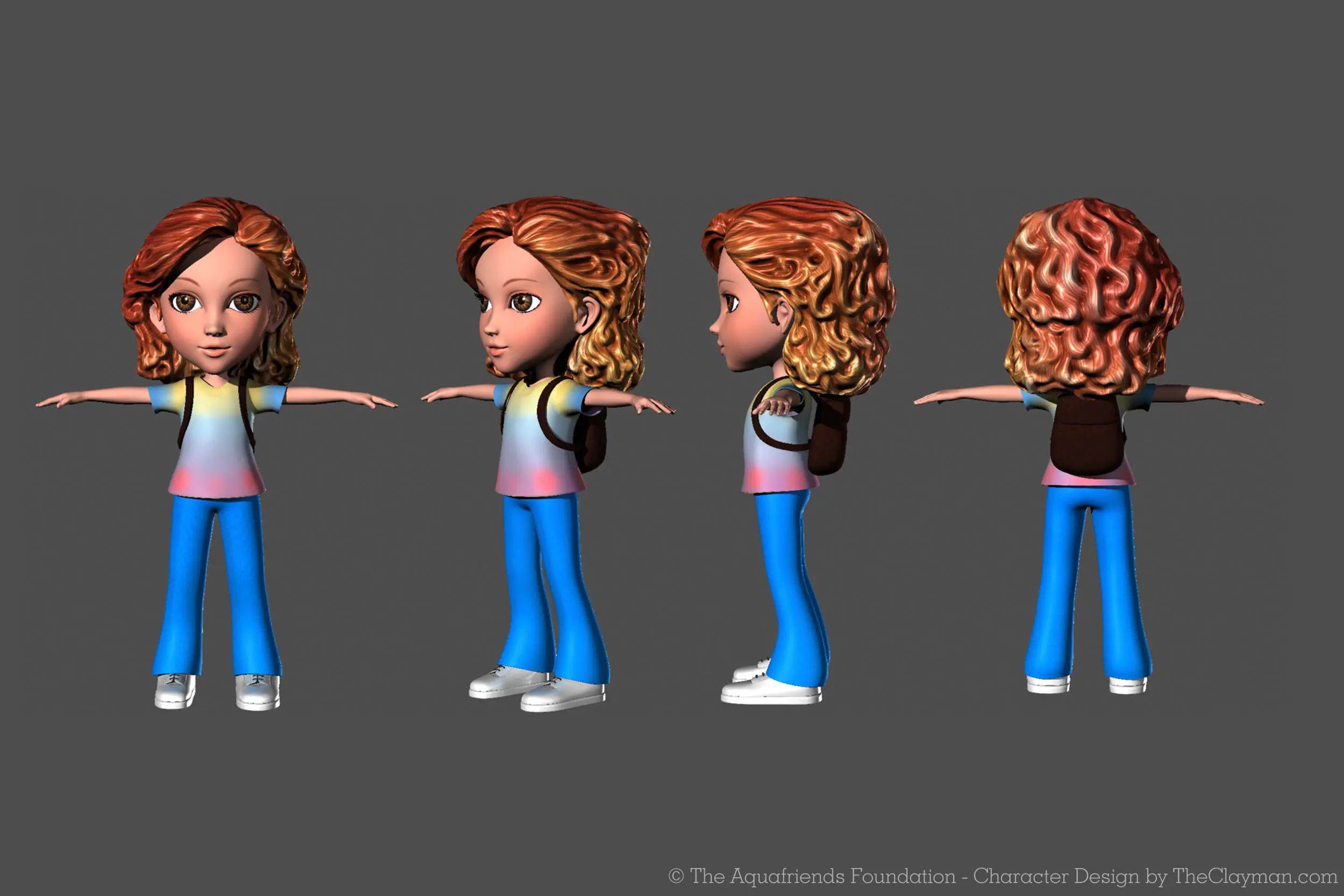 Character design and development by The Clayman Studio for Aquafriends Foundation's feature film about ocean conservation and the Pacific Gyre