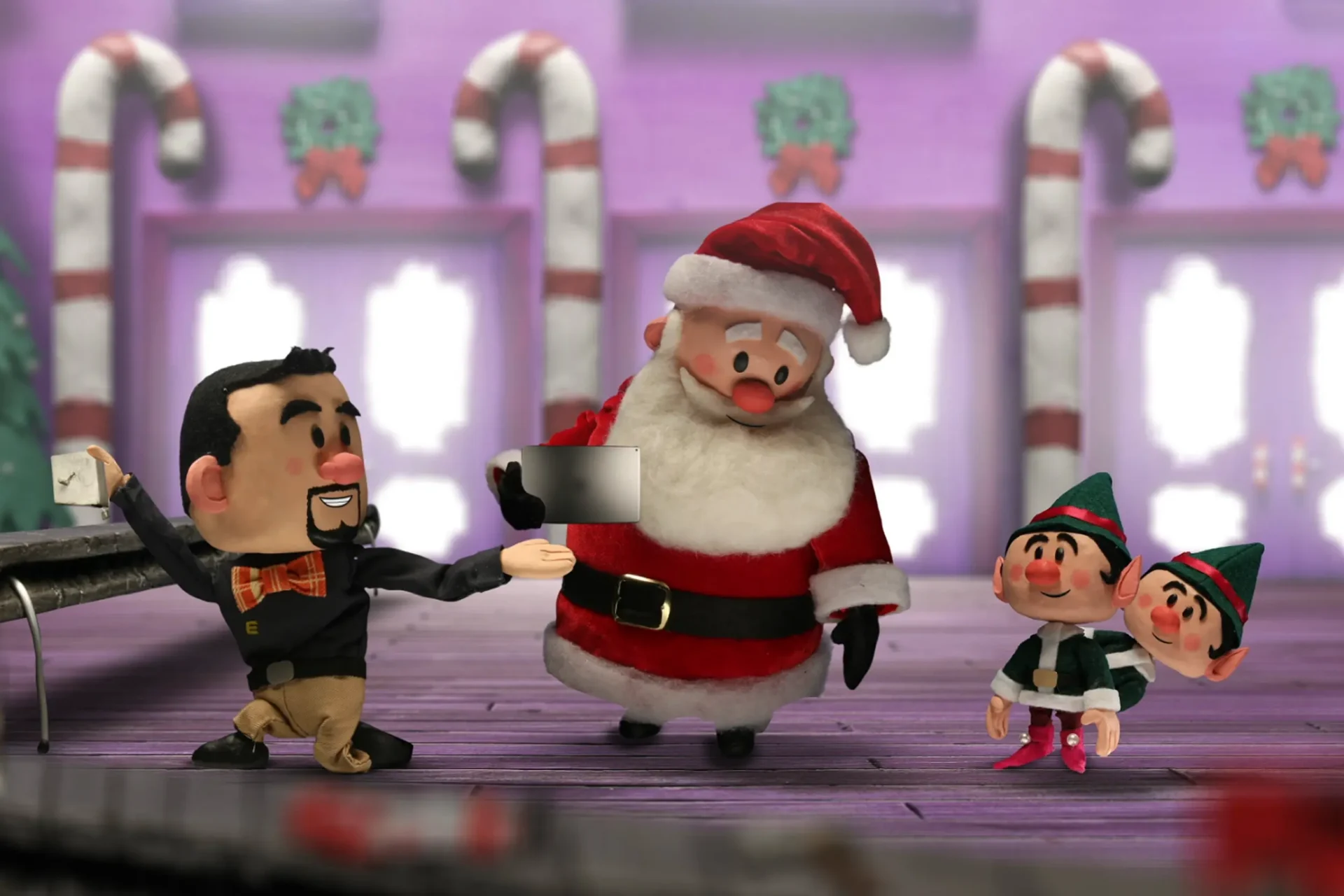 Santa's Workshop Makeover animation project created for Red7 Agency by The Clayman Studio and Affolter Brothers
